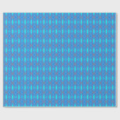 Light Blue Turquoise Diamonds Cadeaupapier (Vlak)