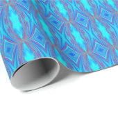 Light Blue Turquoise Diamonds Cadeaupapier (Rol Hoek)