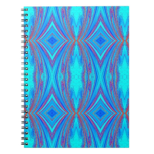 Light Blue Turquoise Diamonds Notitieboek (Voorkant)