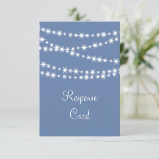 Light Blue Twinkle Lights RSVP (Staand voorkant)