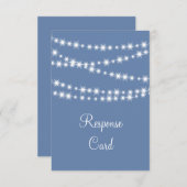 Light Blue Twinkle Lights RSVP (Voorkant / Achterkant)