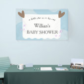 Light Blue Twinkle Star Baby shower Welkom Spandoek (Beurs)
