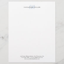 Light Blue Two Letter Initiaal Monogram Name Kanto