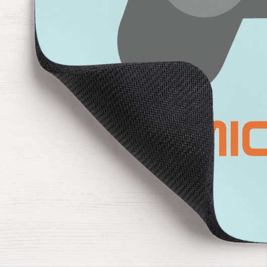 Light Blue Video Gamer Muismat (Hoek)