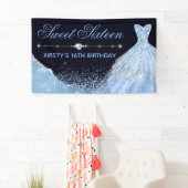 Light Blue Waterverf Dress & Glam Edge Sweet 16 Spandoek (Insitu)