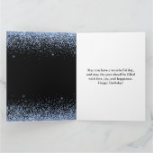 Light Blue Waterverf Dress Sweet 16 Birthday Kaart (Binnen)