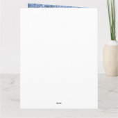 Light Blue Waterverf Dress Sweet 16 Birthday Kaart (Achterkant)