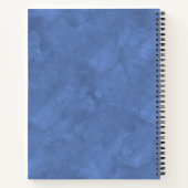 Light Blue Waterverf Monogram Notitieboek (Achterkant)