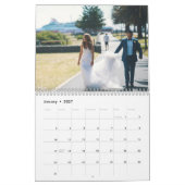 Light Blue Wedding Photo Calendar Kalender (Jan 2027)