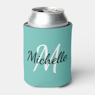 Light Blue & White Custom Monogram Koelbox Blikjeskoeler