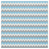 Light Blue, White en Grey Chevron Pattern Stof (Swatch)