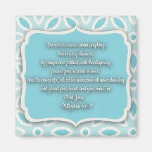 Light Blue White Floral Bible Verse