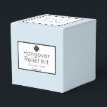Light Blue & White Hangover Relief Kit Favor Box Bedankdoosjes<br><div class="desc">Perfect klassiek lichtblauw en witte hangover hulpdoos die voor om het even welke gebeurtenis aanpasbaar is</div>