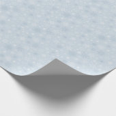 Light Blue White-kerstboomschilderpatroon Cadeaupapier (Hoek)