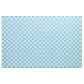 Light Blue White Snowflake Checkered Pattern Stof (Yard (91,4 cm))