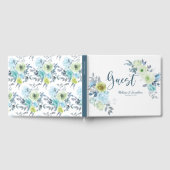 Light Blue Yellow Green Floral Weddenschap Gastenboek (Volledig)