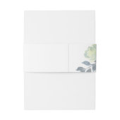 Light Blue Yellow Green Floral Wedding Uitnodigingen Wikkel (Achterkant Voorbeeld)