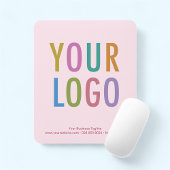 Light Blush Pink Mouse Pad Custom Logo Non Slip Muismat