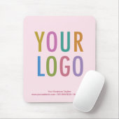 Light Blush Pink Mouse Pad Custom Logo Non Slip Muismat (Met muis)
