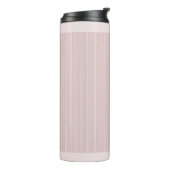 Light Blush Pink Stripes Sweet Thermosbeker (Gedraaid links)