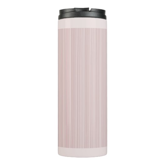 Light Blush Pink Stripes Sweet Thermosbeker (Achterkant)