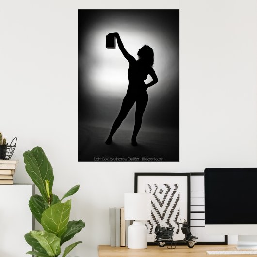 'Light Box' van Andrew Gettler Poster (Thuiskantoor)