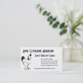 Light Brahma Rooster  Land Classic Visitekaartje (Staand voorkant)