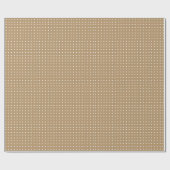 Light Bronze met poka Dots Wrapping Paper Cadeaupapier (Vlak)
