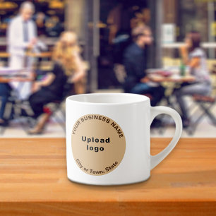 Light Brown Business Brand op Espresso-Mok Espresso Kop