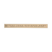 Light Brown Business Return-adres Slim (Individueel)