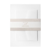 Light Brown Elegant-script Uitnodigingen Wikkel (Voorkant Voorbeeld)