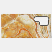 Light Brown Marble Patroon Samsung Galaxy Hoesje (Achterkant horizontaal)