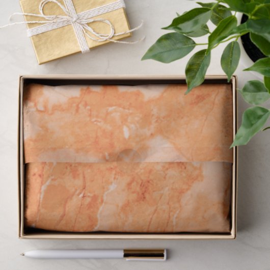 Light Brown Marble Stone Print Tissuepapier (Geschenk)