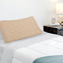 Light Brown Memphis Pattern Pillowcase Kussensloop