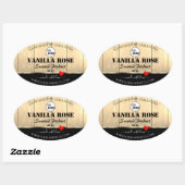 Light Brown Wooden Boards Product Labels met Logo (Vel)