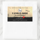 Light Brown Wooden Boards Product Labels met Logo (Tas)