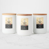 Light Brown Wooden Boards Product Labels met Logo Voedselcontainer Etiket (Flessen)