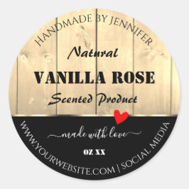 Light Brown Wooden Boards Product Packaging Labels