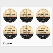 Light Brown Wooden Boards Product Packaging Labels (Vel)