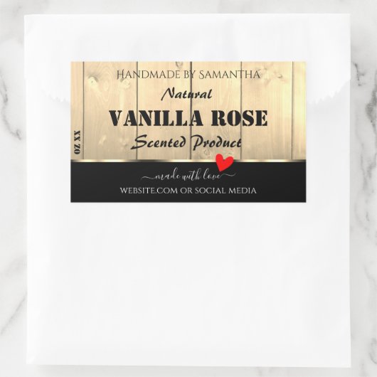 Light Brown Wooden Boards Product Packaging Labels (Tas)