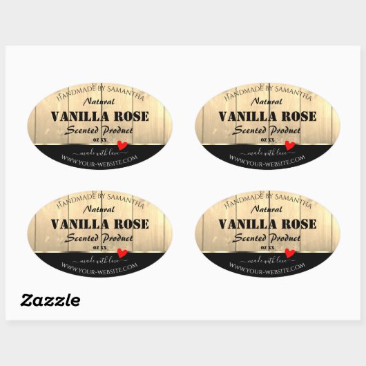 Light Brown Wooden Boards Product Packaging Labels (Vel)