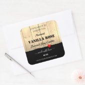 Light Brown Wooden Boards Product Packaging Labels (Envelop)