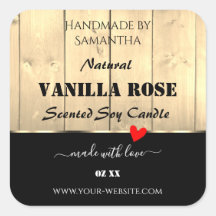 Light Brown Wooden Boards Product Packaging Labels