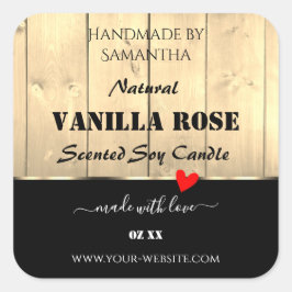 Light Brown Wooden Boards Product Packaging Labels