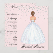 Light Brunette Bride Illustration Vrijgezellenfees