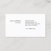 Light Bulb Logo Business Marketing Consulting Visitekaartje (Achterkant)