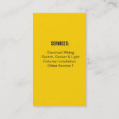 Light Bulb-pictogram Verticaal Visitekaartje voor  (Achterkant)