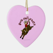 Light Bull Rider Keramisch Ornament (Rechts)