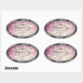 Light Burgundy Glitter Product Label Diamonds Logo (Vel)
