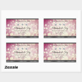 Light Burgundy Glitter Product Labels diamanten (Vel)